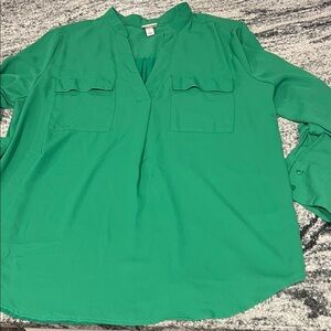 A new day Green Women's Blouse